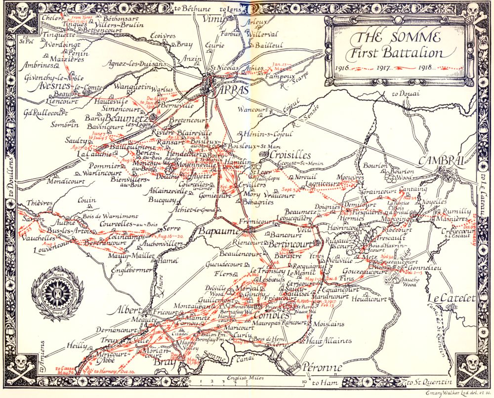 The Somme. First Battalion